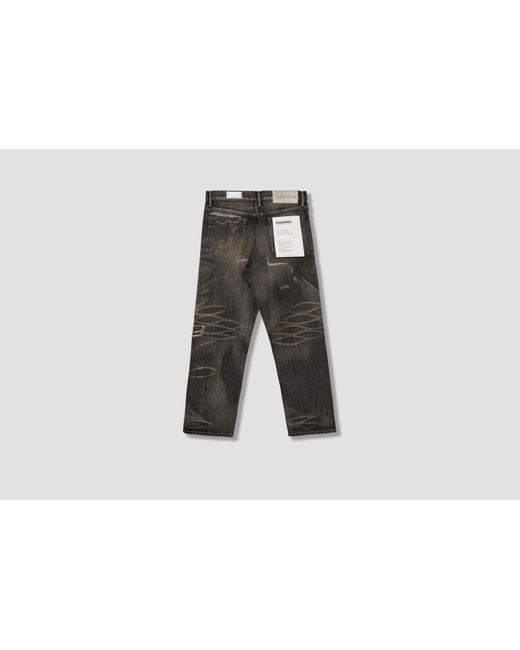 Neighborhood Gray Distressed Jeans for men