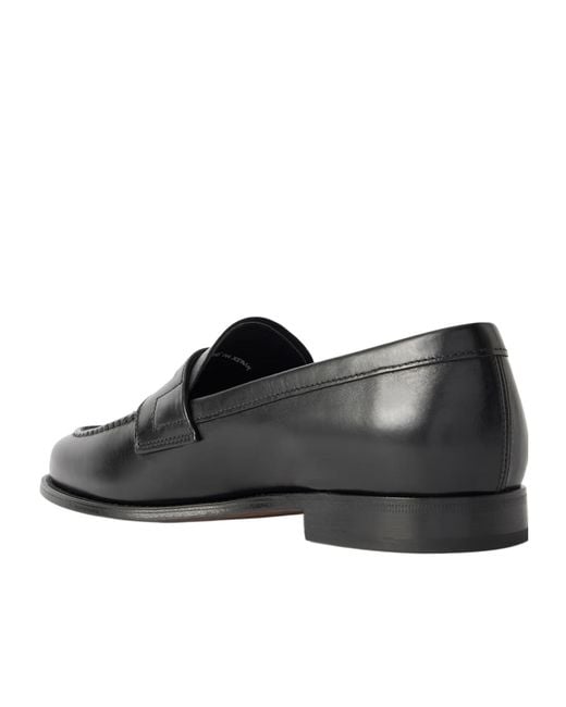 Church's Black Solid-Color Leather Loafers