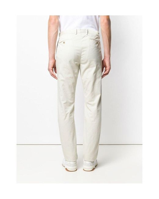 Ralph Lauren White Straight-Leg Chino Trousers for men