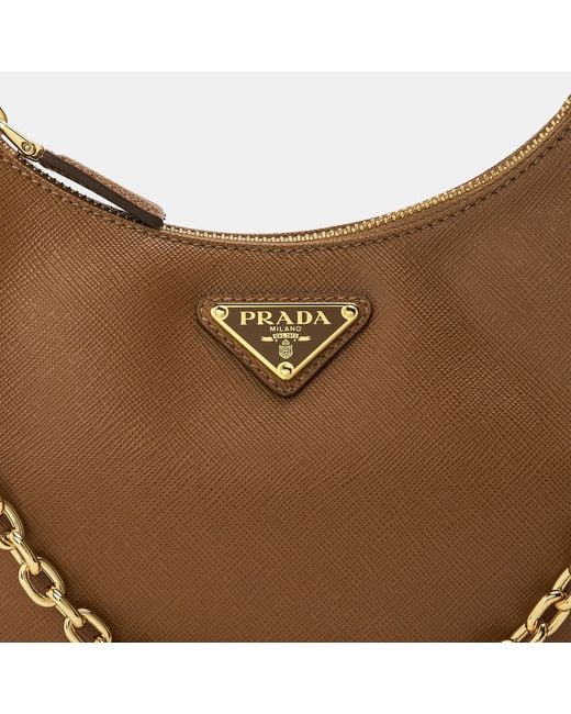Prada Brown Re-Ed Lthr Ld62