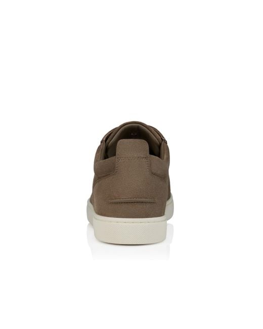 Christian Louboutin Brown Suede Slip-On Sneakers for men
