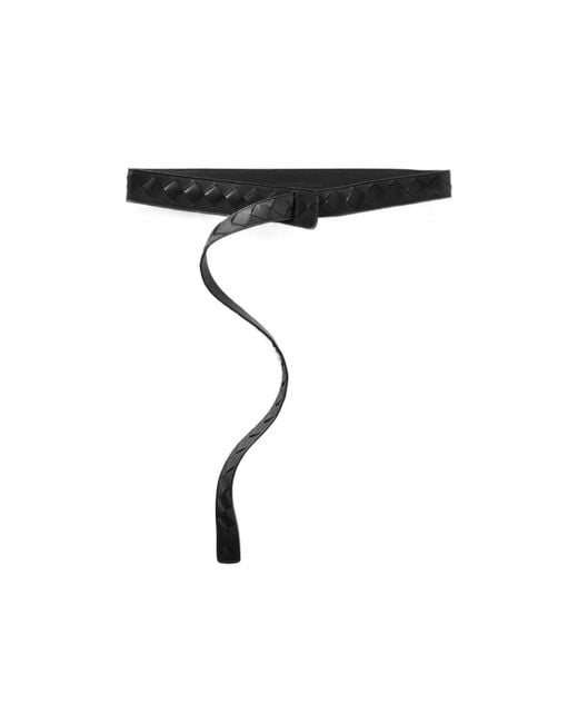 Bottega Veneta White Weave A Belt