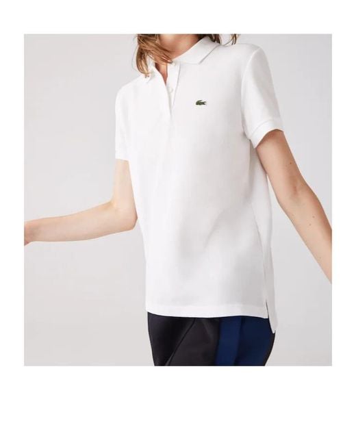 Lacoste White Short-Sleeve Polo Shirt