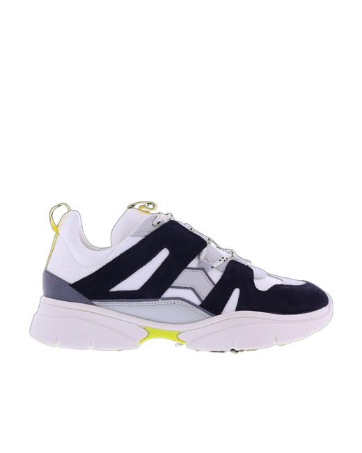 Isabel Marant Blue Kindsayh Leather Sneakers for men