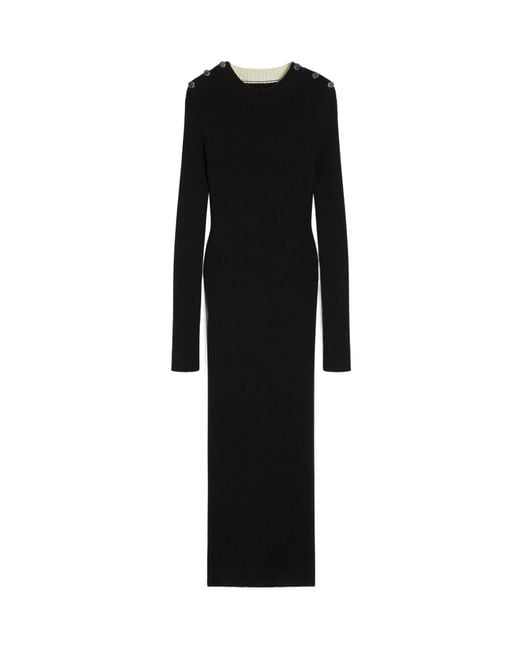 Sportmax Black Garibo Knitted Dress