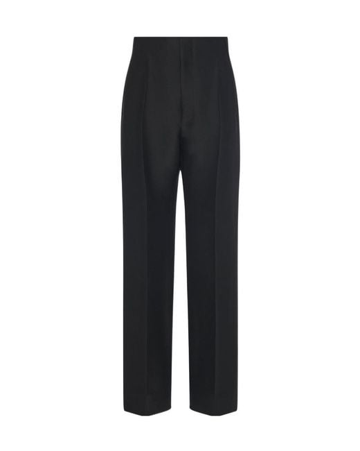 The Row Black Hector Straight-Leg Trousers