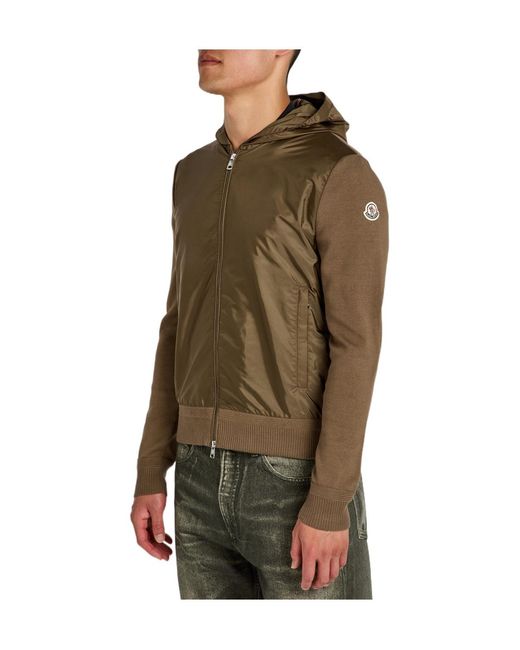 Moncler Green Cotton-Blend Jacket for men