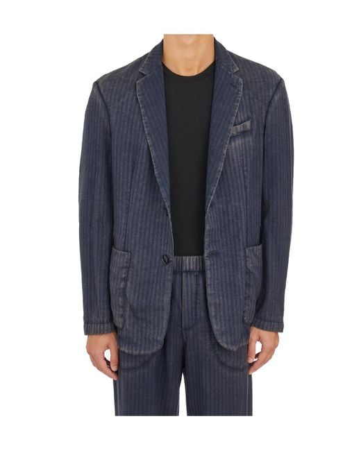 Barena Blue Single-Breasted Tailored Blazer for men