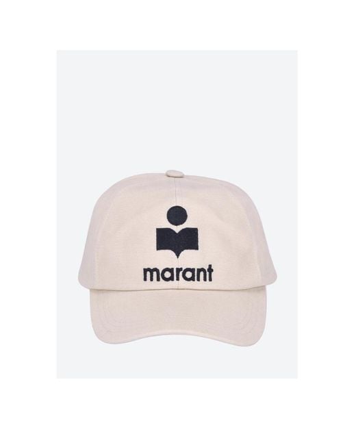 Isabel Marant Pink Logo Embroidered Baseball Cap