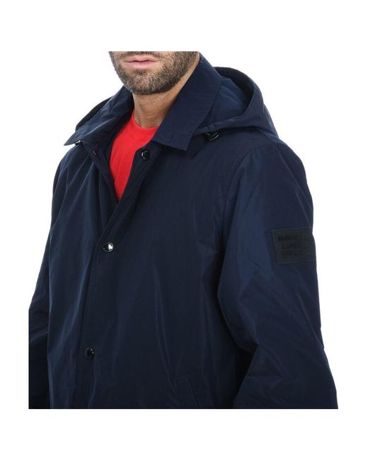Burberry Blue Detachable Hooded Jacket for men