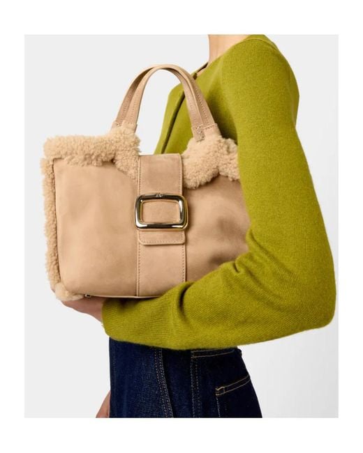 Roger Vivier Natural Logo-Engraved Tote Bag