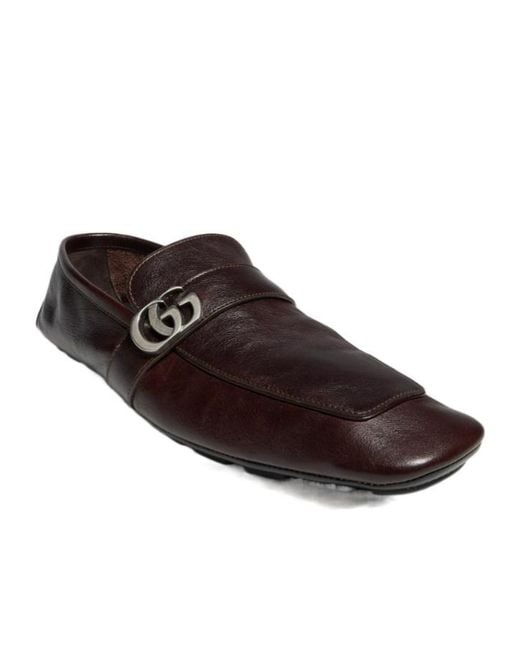 Gucci Brown Driver With Double G for men