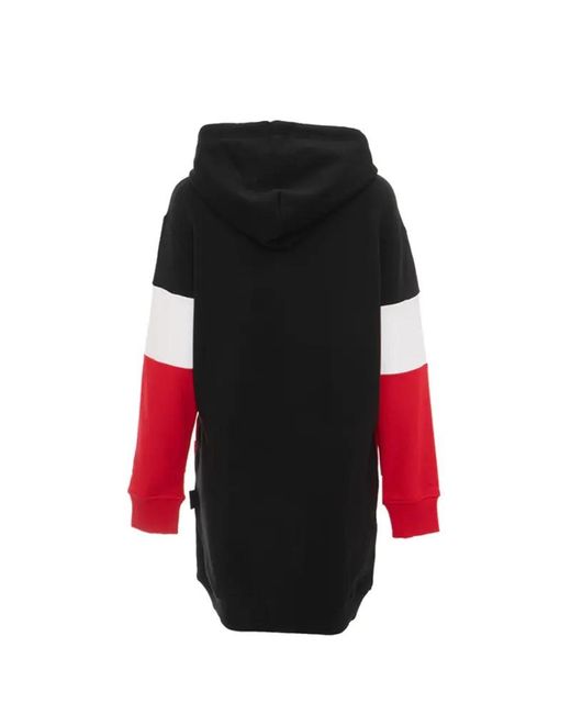 Moschino Red Spliced Logo Dress