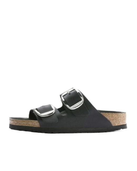 Birkenstock Black Arizona Big Buckle Slip-On Sandals