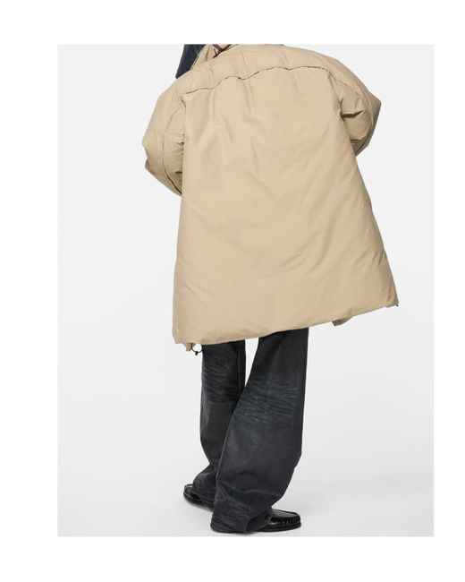 Acne Natural Button Padded Parka for men