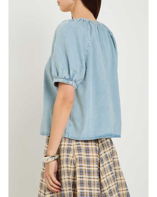 FRAME Blue Denim Shirt