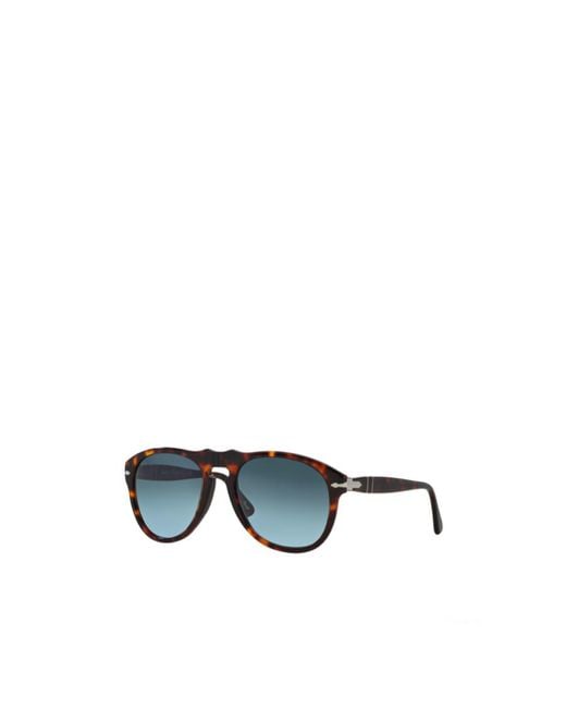 Persol Blue Oval Frame Sunglasses for men