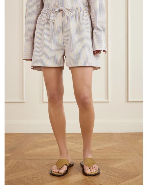 Totême  Gray Drawstring Shorts