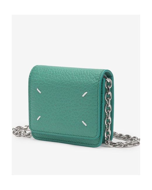 Maison Margiela Blue Logo Shoulder Bag