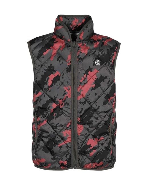 BBCICECREAM Black Quilted Zip Gilet Jacket for men