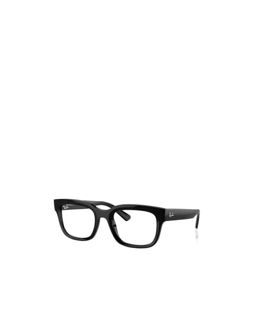 Ray-Ban White Chad Rectangular Frame Glasses for men