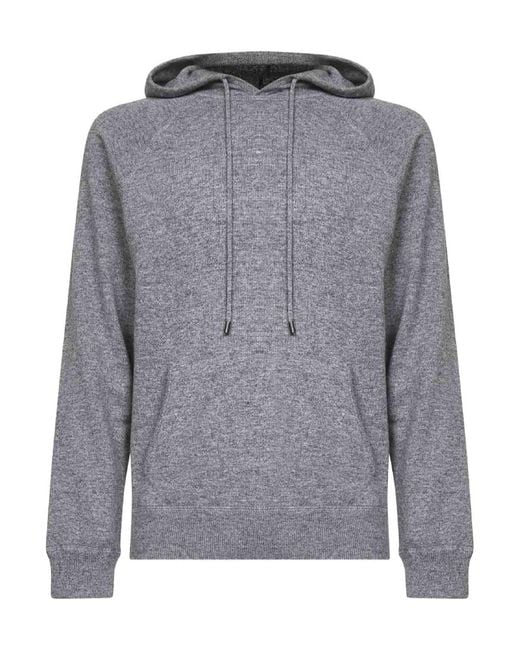 Mc2 Saint Barth Gray Drawstring Hooded Sweater for men