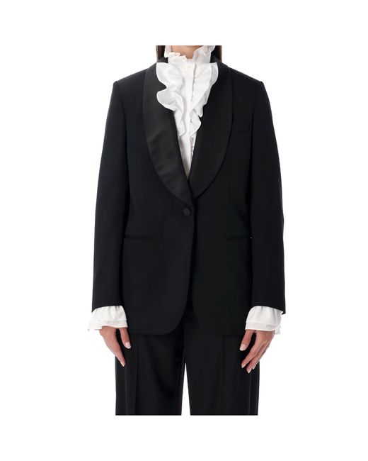 Ralph Lauren Black Collection Sutton Grain De Poudre Tuxedo Jacket