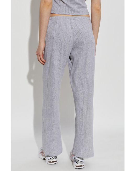 Sporty & Rich Gray Knitted Casual Pants