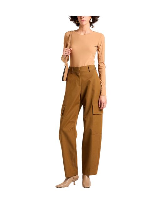 MM6 by Maison Margiela White Crew Neck Solid Color Knit Sweater