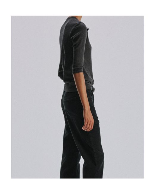 The Row Blue Crewneck Cardigan