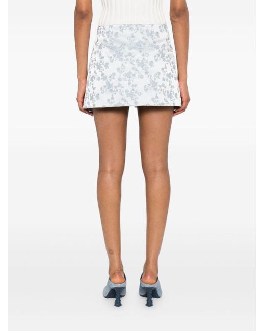Coperni White Patterned Skirt