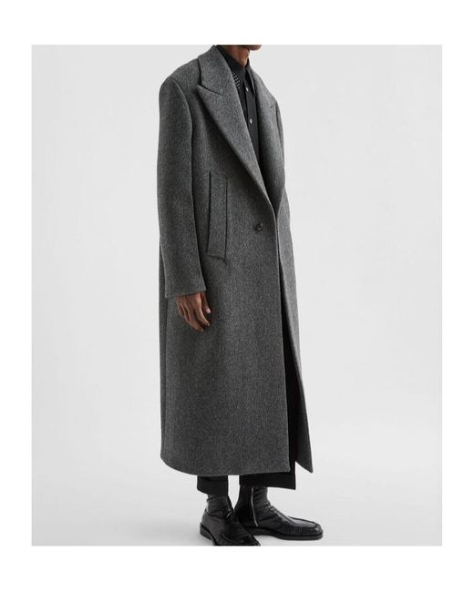 Jil Sander Gray Twill Coat for men