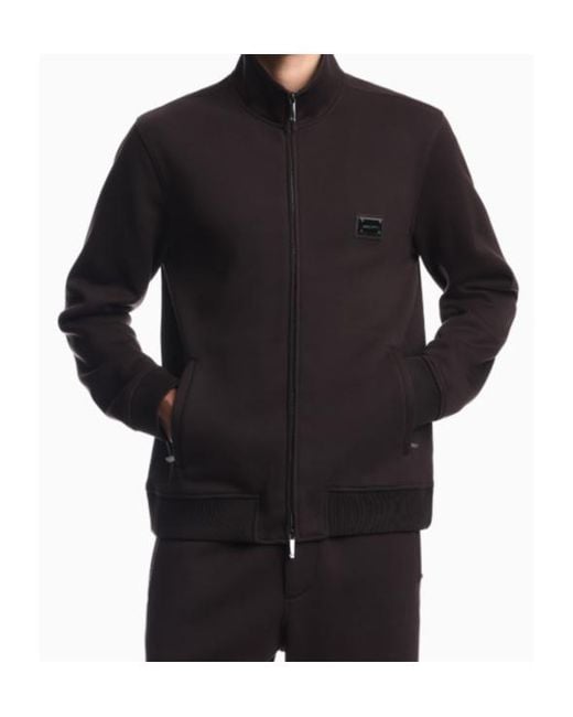 Emporio Armani Blue Full-Zip Sweatshirt for men