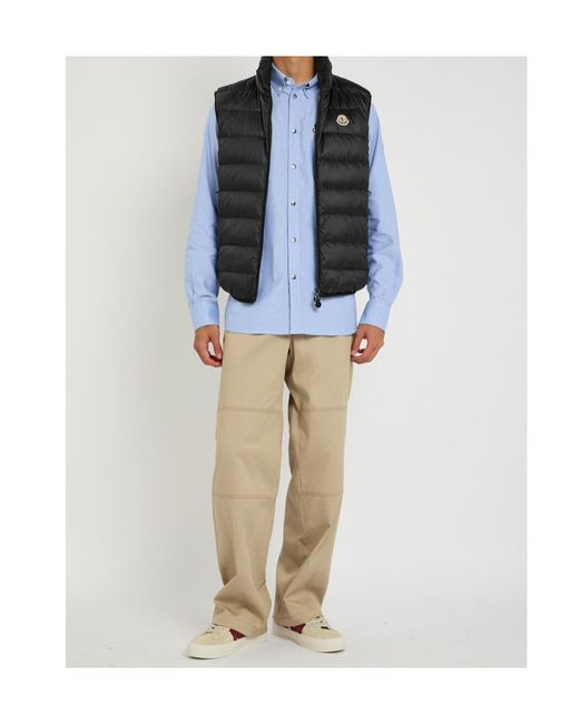 Moncler Black Rocoque Quilted Shell Gilet for men