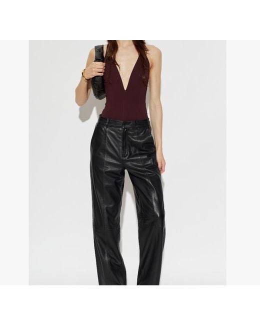 IRO Purple V-Neck Sleeveless Jumpsuit