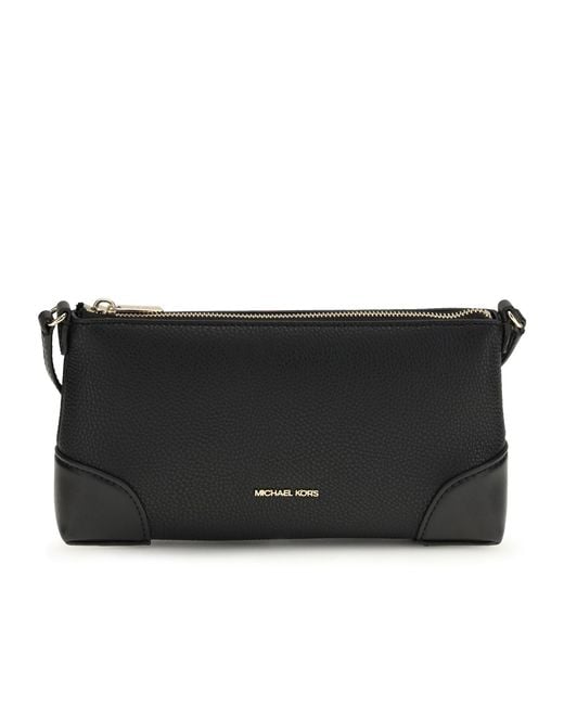Michael Kors Black Logo-Lettering Small Zipped Crossbody Bag for men