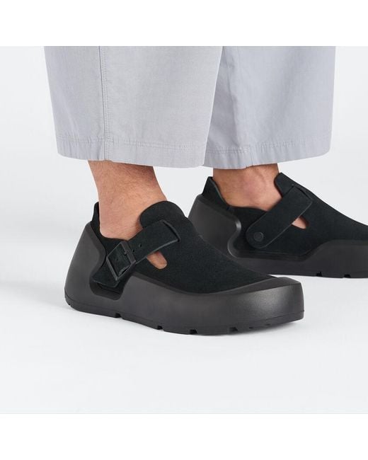 Birkenstock Black Logo-Debossed Trainers