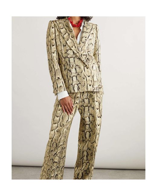 Dries Van Noten Metallic Snake Print Jacket