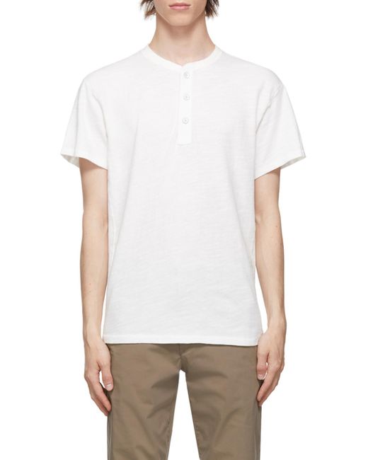 Rag & Bone White Logo Short-Sleeved T-Shirt for men