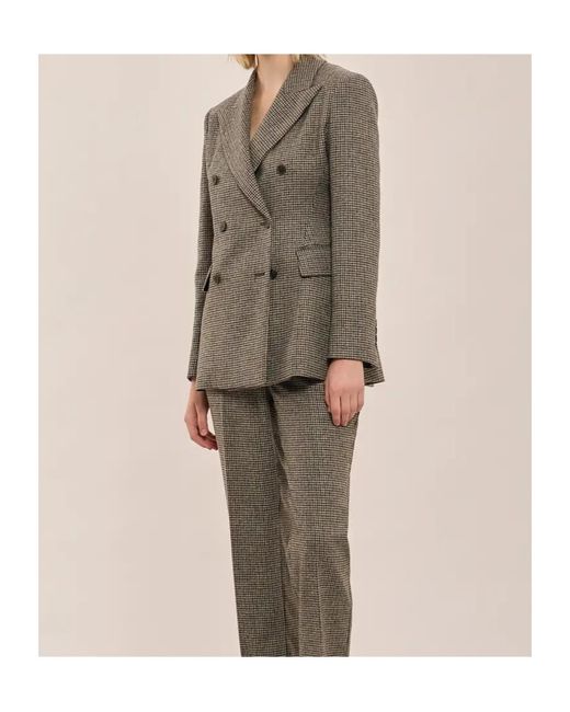 P.A.R.O.S.H. Gray Giacca Double-Breasted Jacket