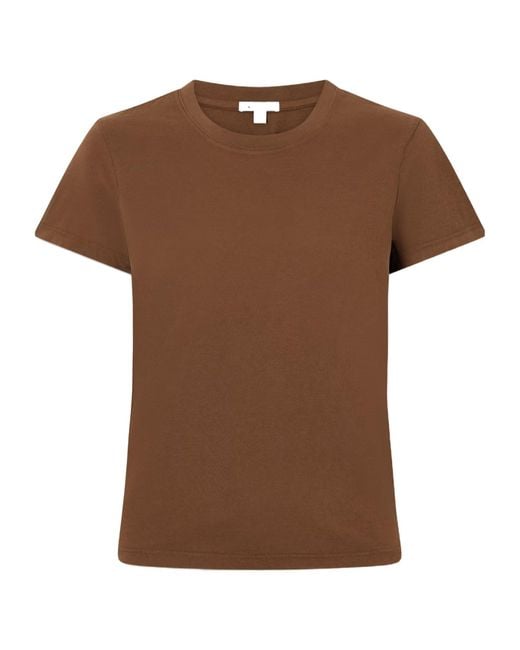 James Perse Brown Vintage Boy Cotton T-Shirt