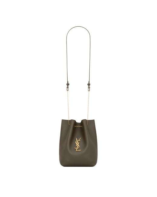 Saint Laurent White Logo Chain Cross Body Bag