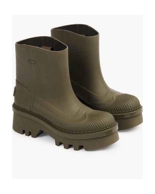 Chloé Green Chloé Raina Rain Boots