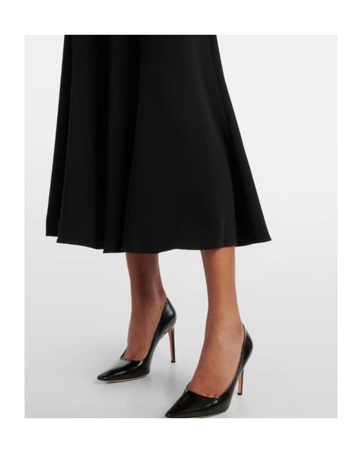 Roland Mouret Black Cady Midi Dress