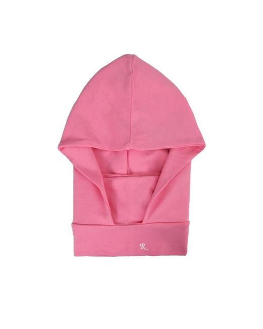 Raf Simons Pink Micromodal Hooded Cap