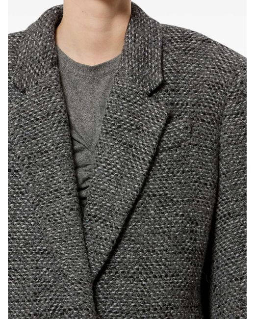 Isabel Marant Black Textured Singlebutton Blazer
