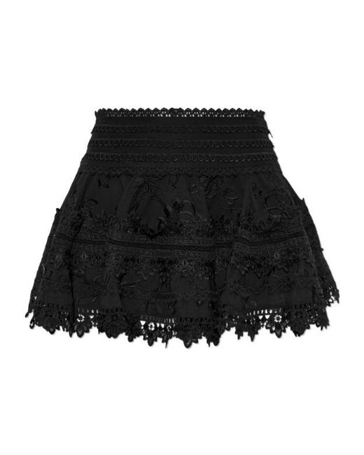AllSaints Black Short A-Line Skirt