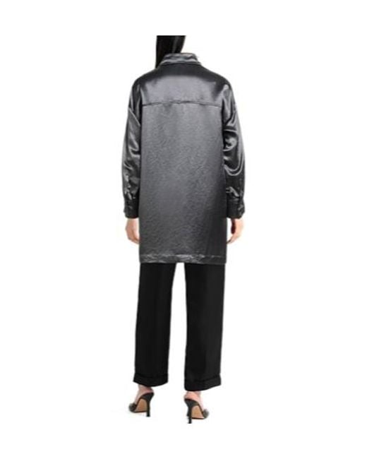 Max Mara Gray Solid Colour Shirts Blouses