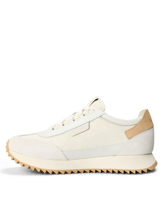 Moncler White Simple Running Shoes for men