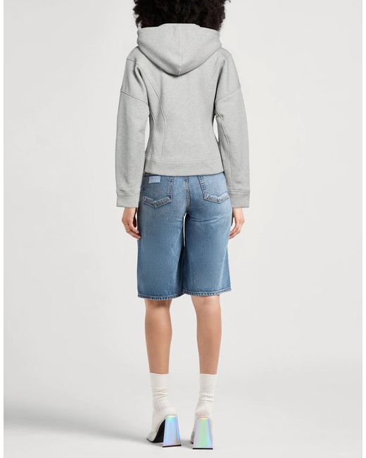 Ganni Gray Hooded Track Jacket